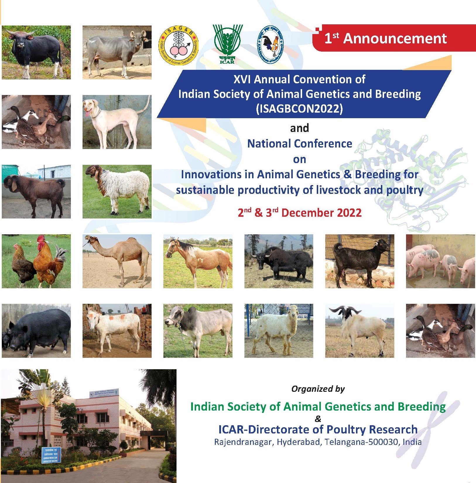 XVI Annual Convention of ISAGB - 1st Announcement